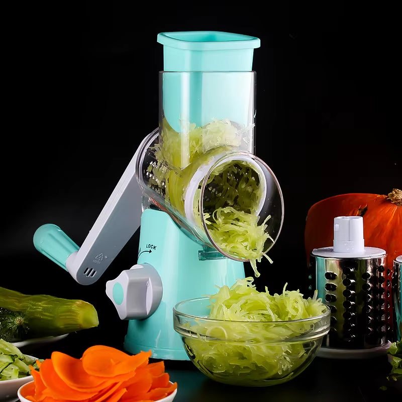 Multi Manual Slicer Vegetable Fruit Cutter round Mandoline Choppers Cheese Grater Carrot Potato Julienne Blades Kitchen Tools